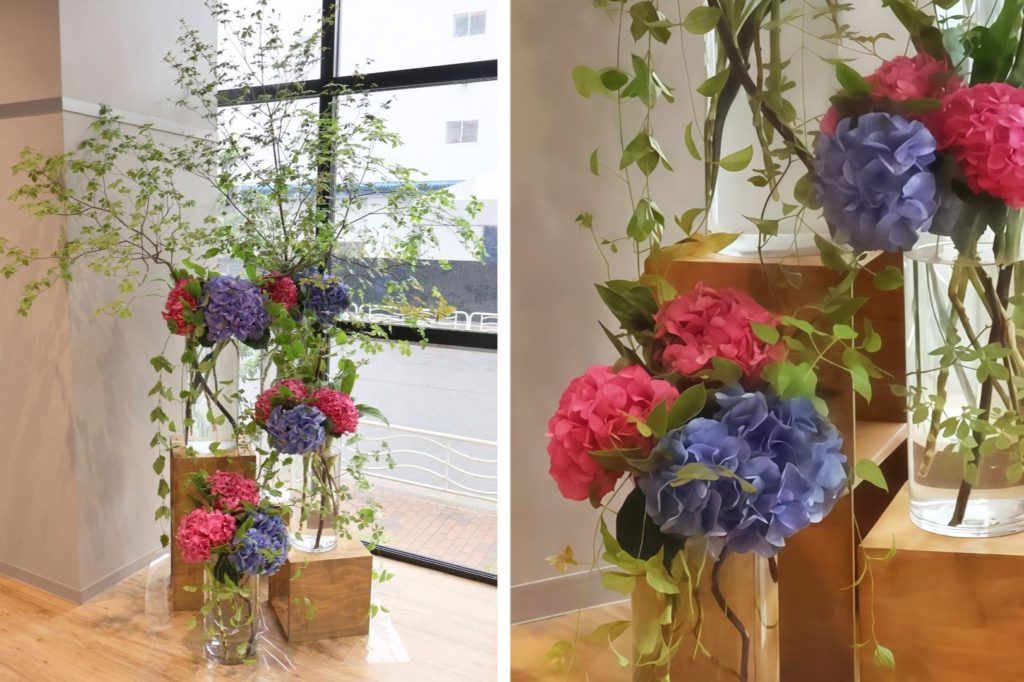 株式会社映像センター様_お祝い花matomeru_オフィス装飾_移転祝い